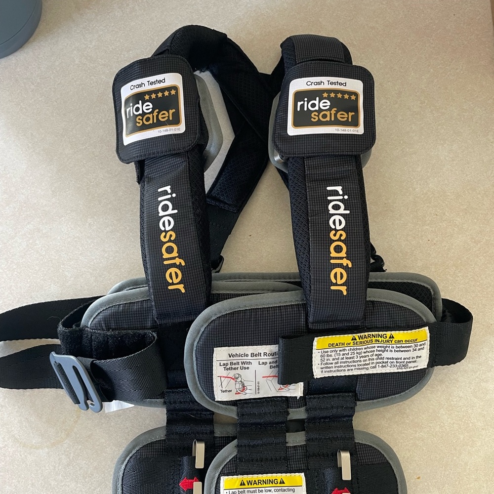Black and Gray Kids Safety Vest